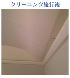 浴室天井の汚れ クリーニング施工後